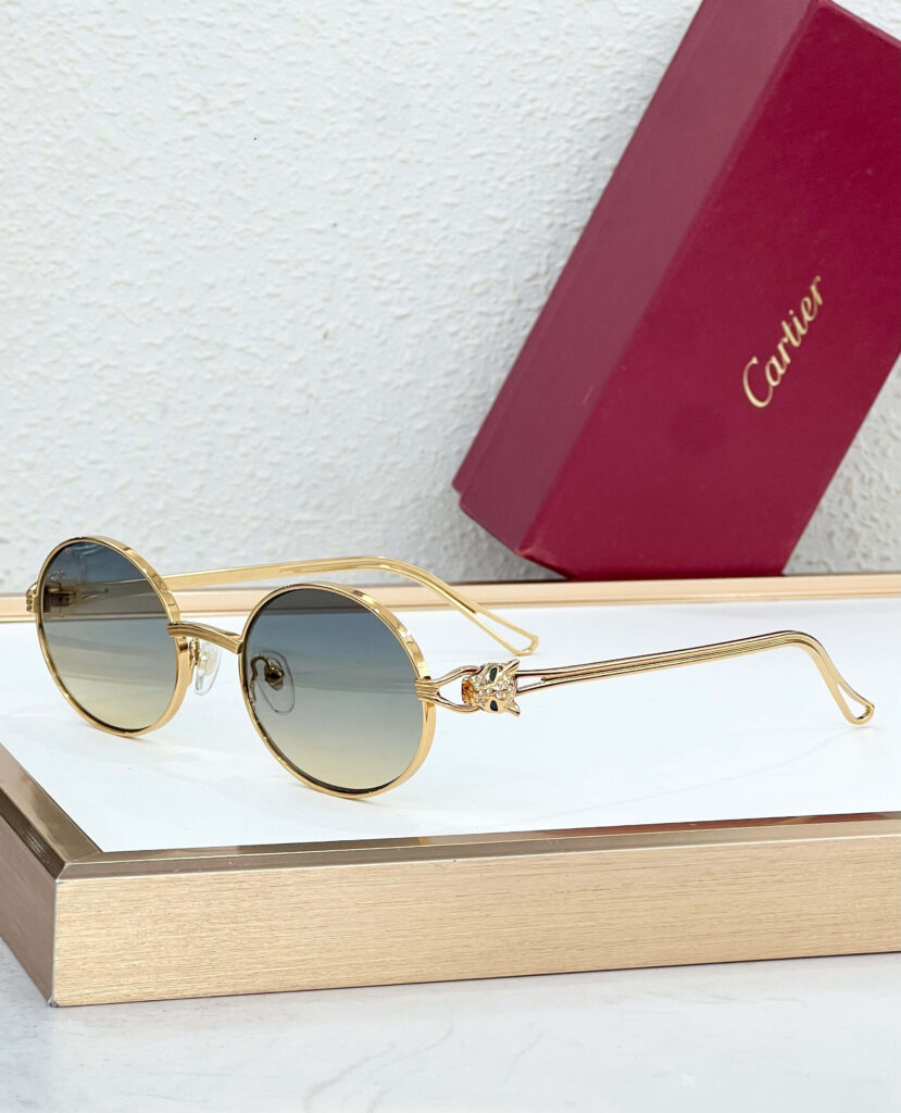 【高級品入庫】Cartier クラシカル貴族風サングラス「上質フレーム」