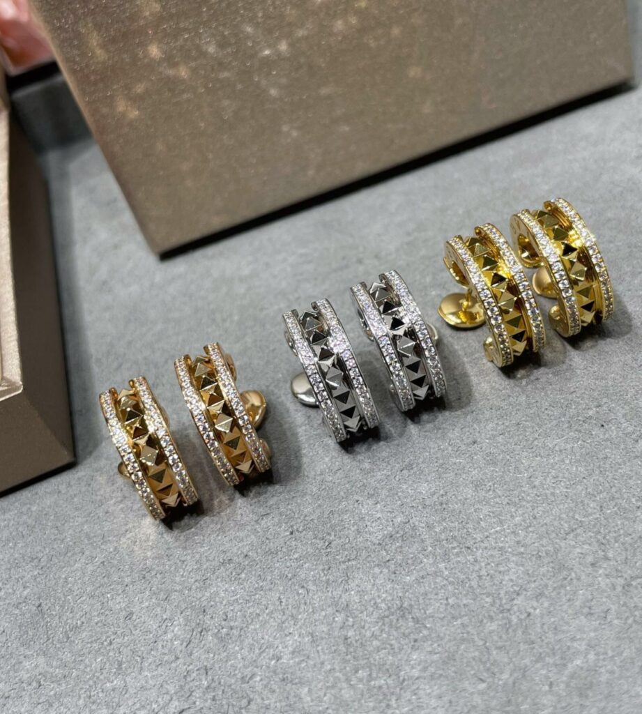 ブルガリ「Bvlgari」 B.zero1 Rock ダブルスタッド ピアス