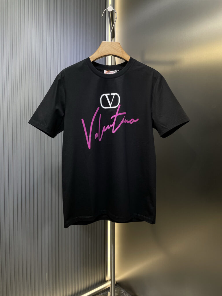 ヴァレンティノ Valentino 25SS サマーコレクション 3D フロッキー ラウンドネックTシャツ
