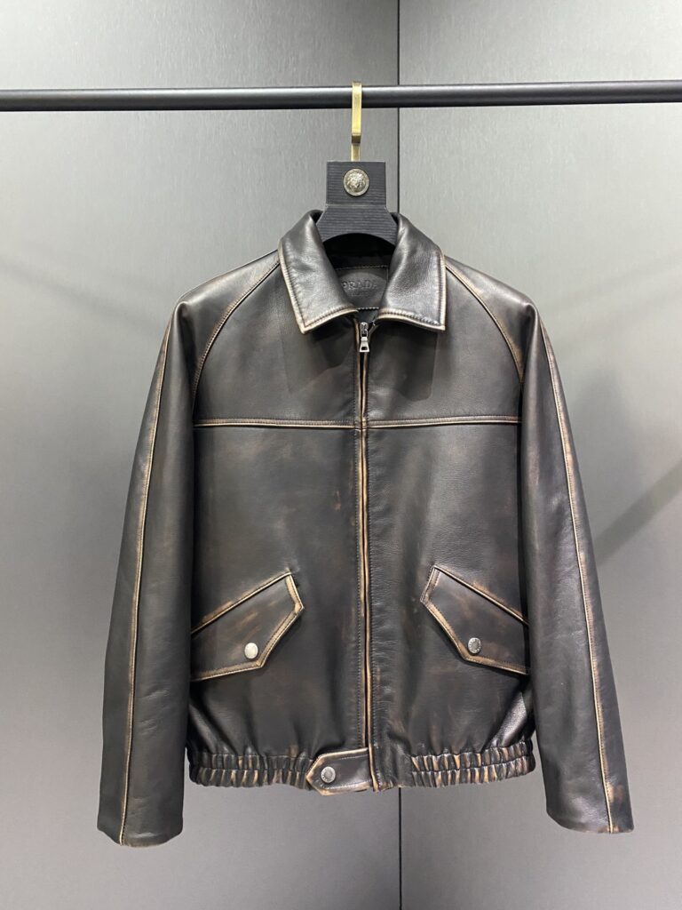 プラダ「Prada」秋冬新作 メンズヘッドレザージャケット
