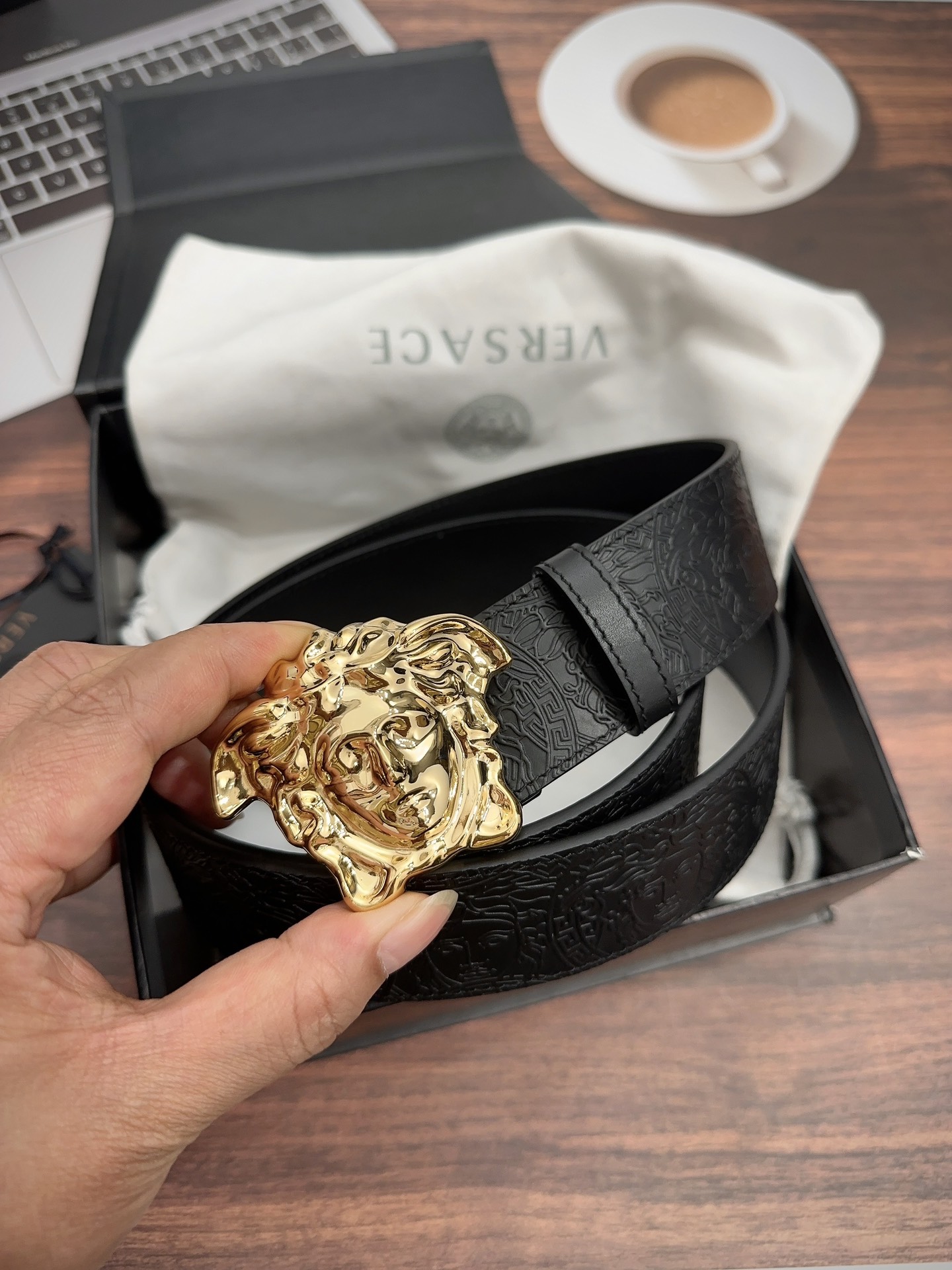 【先行新作】Versace トレンドラグジュアリーベルト「全長約 100cm」