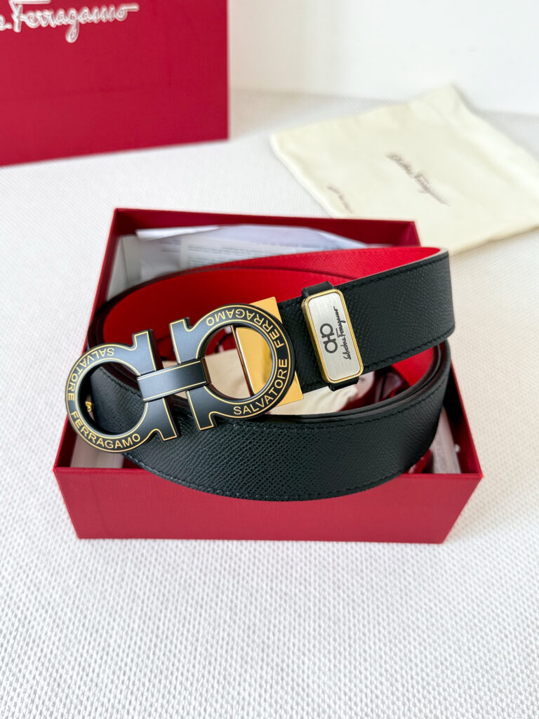 【新規倉庫入り】Salvatore Ferragamo 職人仕上げ高級ベルト「全長約 100cm」