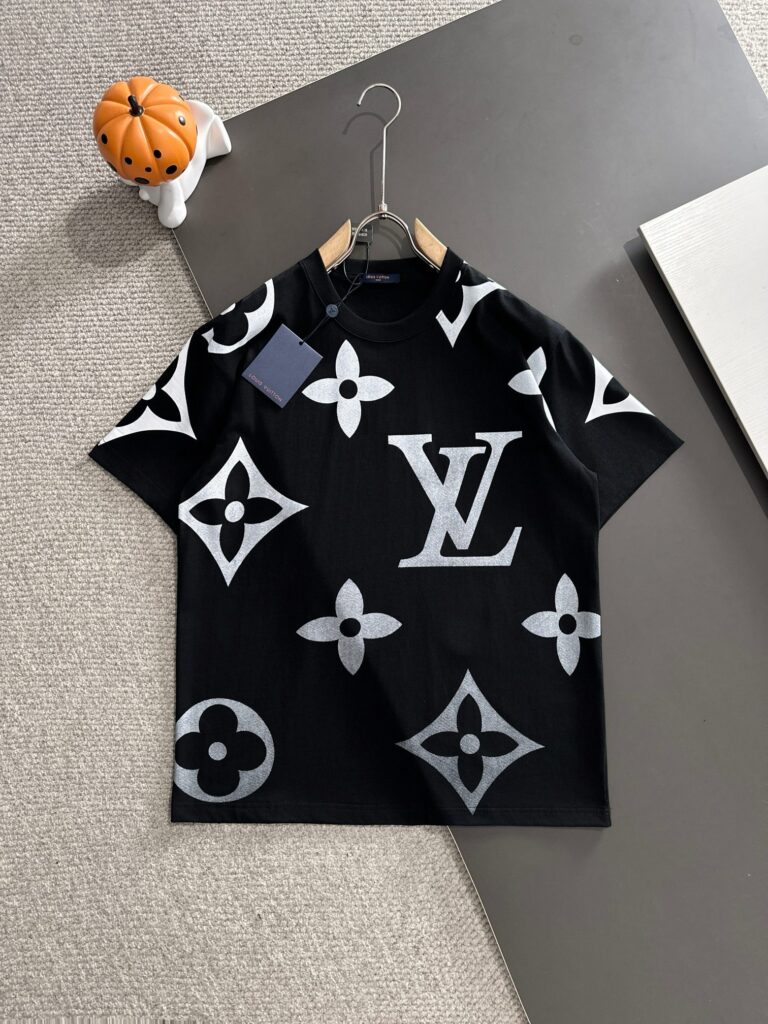 ルイ・ヴィトン「Louis Vuitton」ハイネックプレミアムコットン半袖Tシャツ