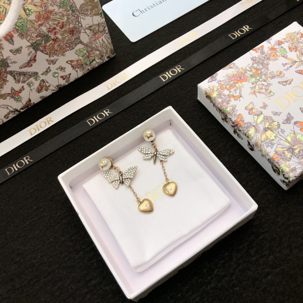 ディオール「Dior」J'ADIOR フルダイヤモンド イヤリング