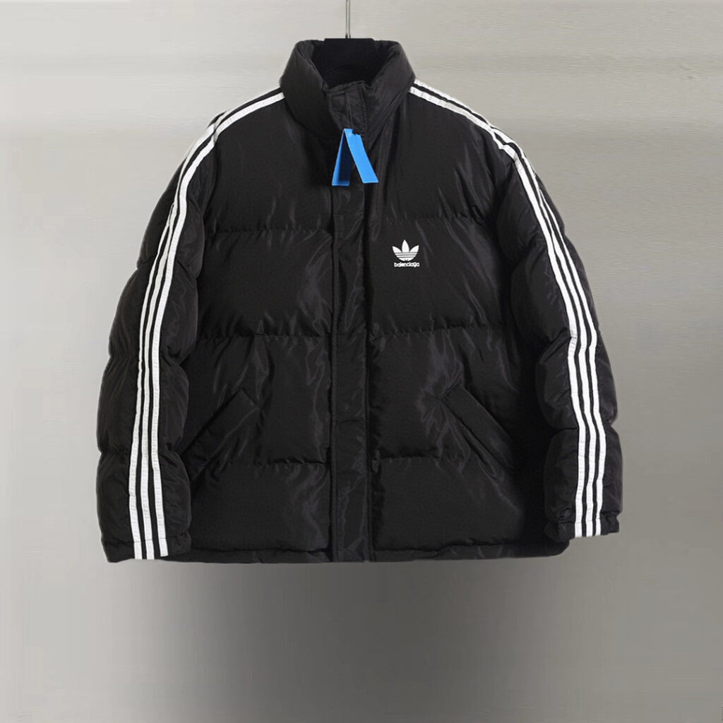 バレンシアガ Balenciaga x Adidas ランウェイ サイドストライプ クルーネック ジャケット