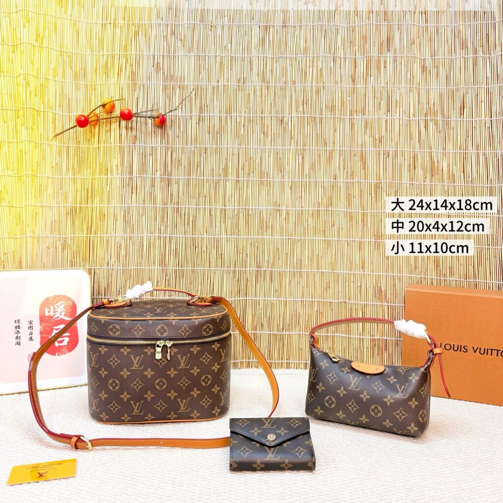 ルイ・ヴィトン 3 点セット　LV ハンドバッグ＋ランチバッグ セット