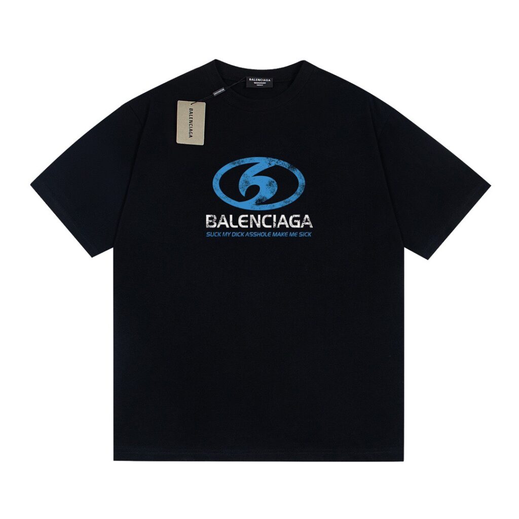 バレンシアガ Balenciaga 流体文字クラシックプリント半袖