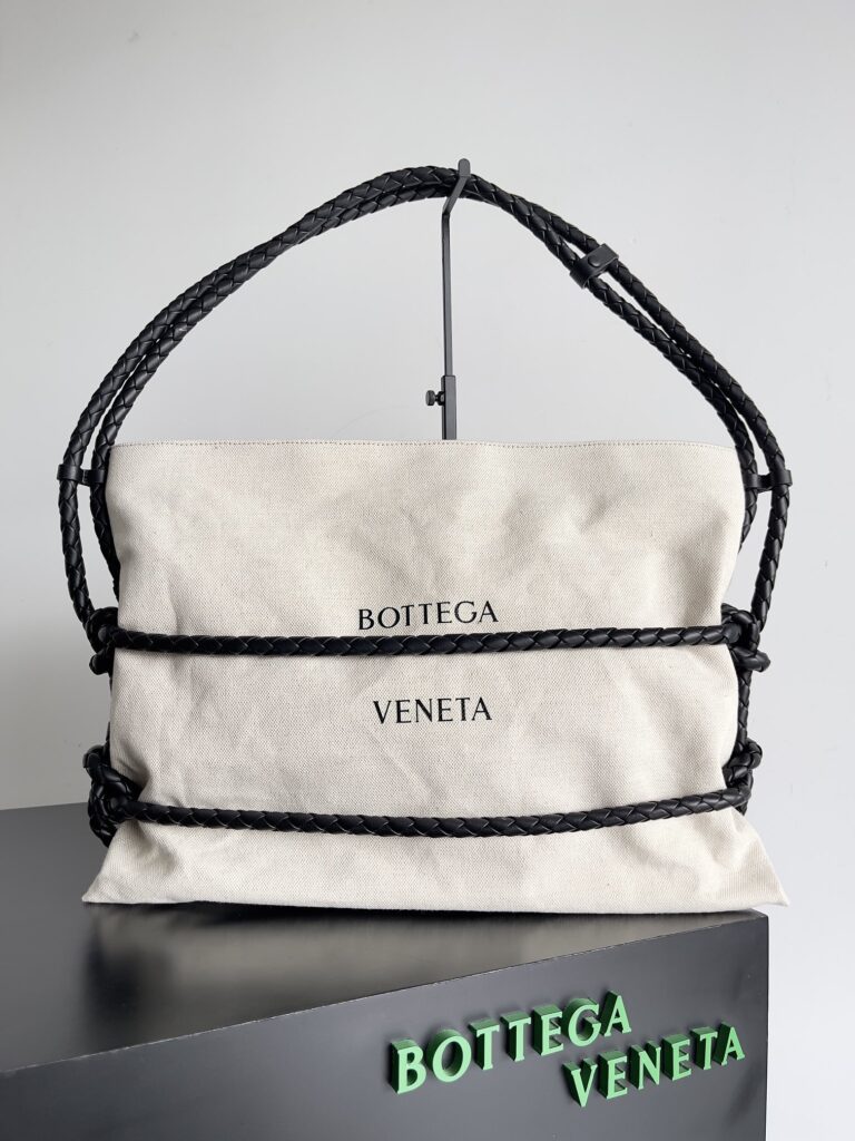 ボッテガ・ヴェネタ「Bottega Veneta」ロープノット キャンバストートバッグ
