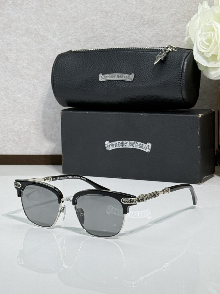 【希少新作】Chrome Hearts クロムハーツ ハードデザインサングラス「限定モデル」