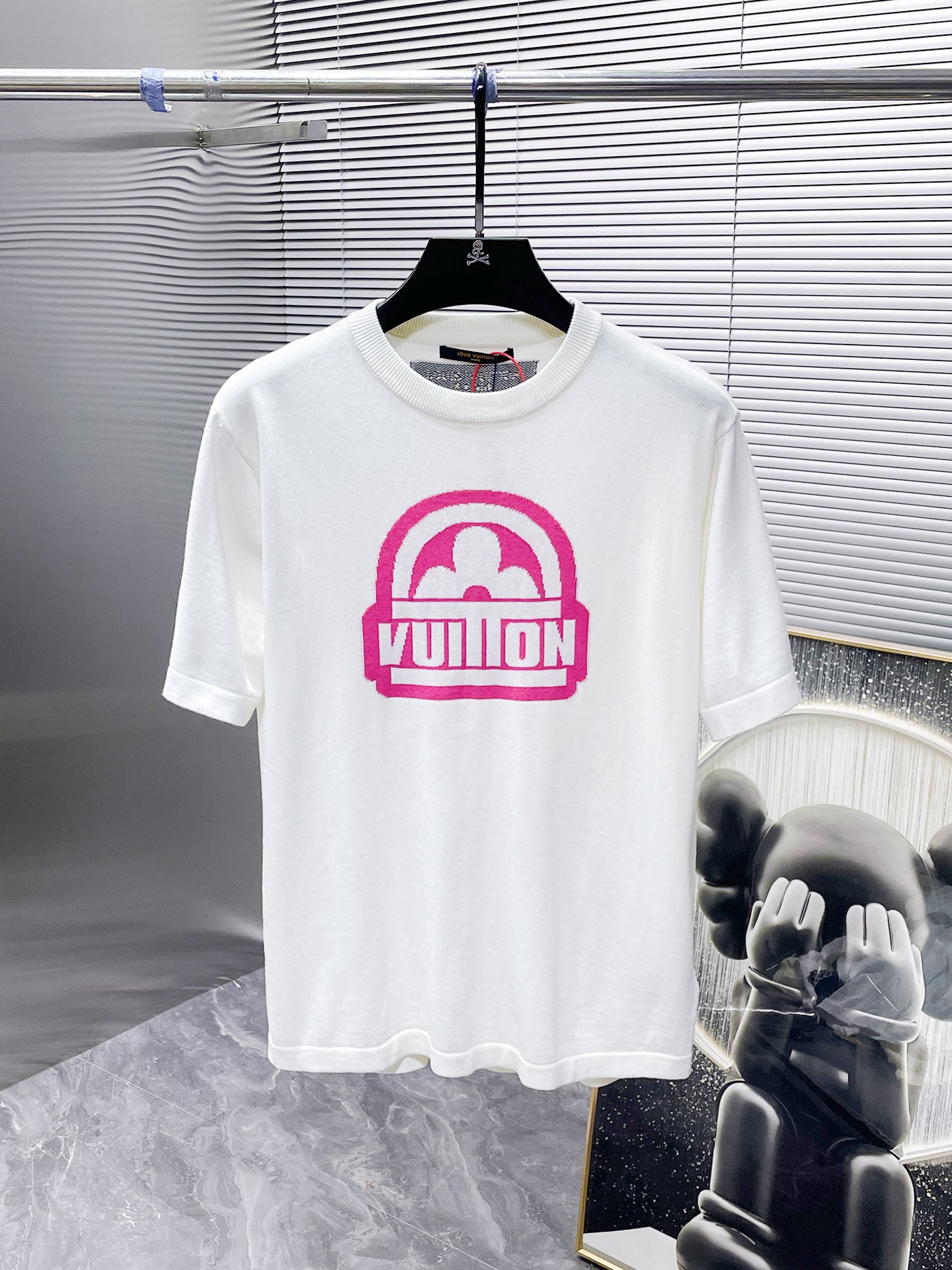 ルイ・ヴィトン Louis Vuitton プレミアム ニット クルーネックTシャツ(メンズ)