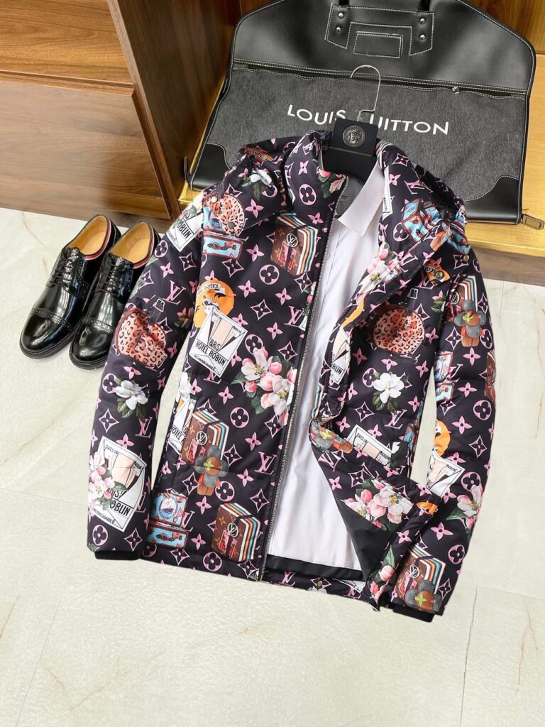 ルイ・ヴィトン「Louis Vuitton」秋冬フード付きダウンジャケット