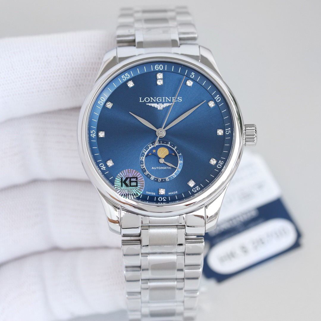 ロンジン「Longines」Master Collection 月相メンズウォッチ42MM