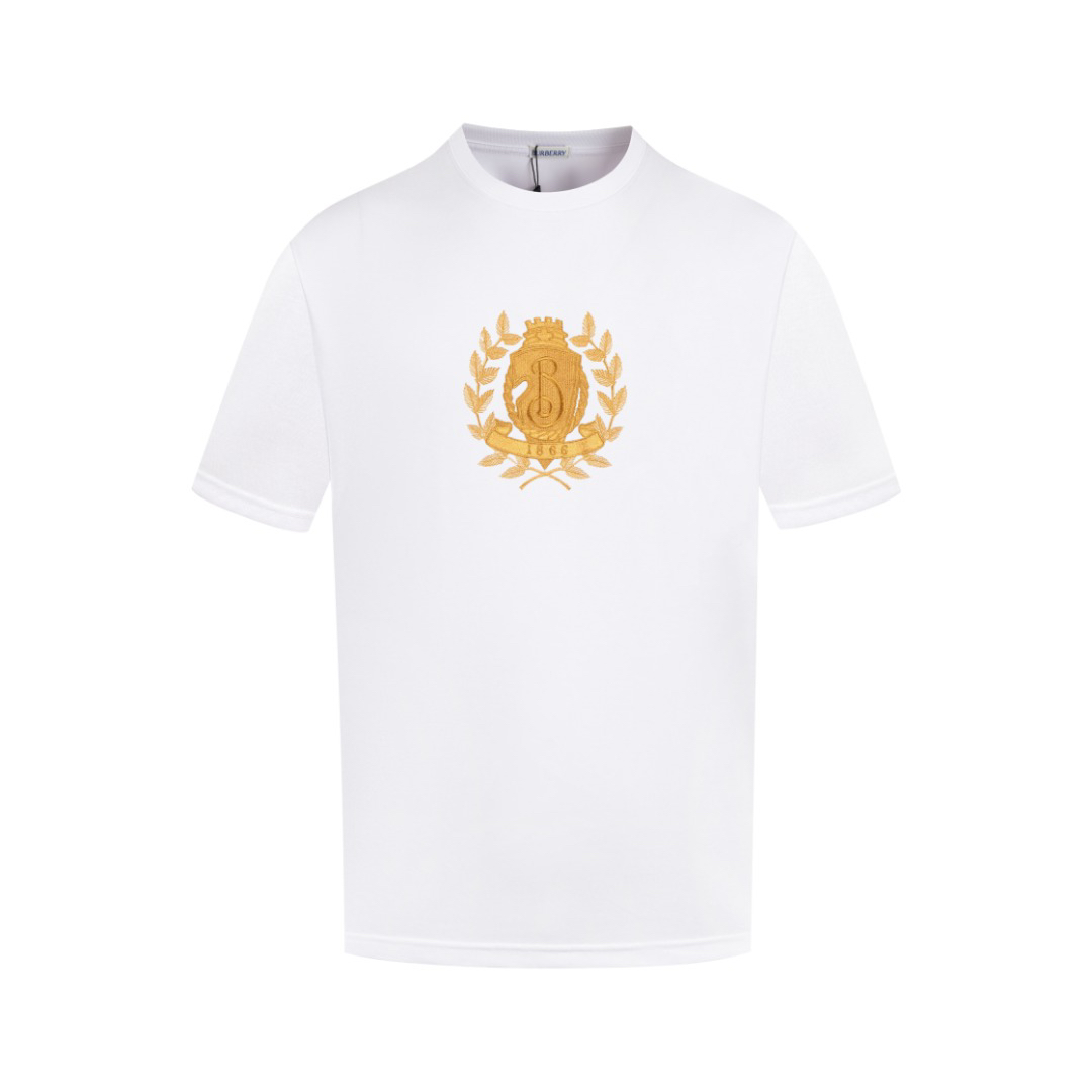 バーバリー Burberry ゴールドリーフ ロゴ クルーネック Tシャツ