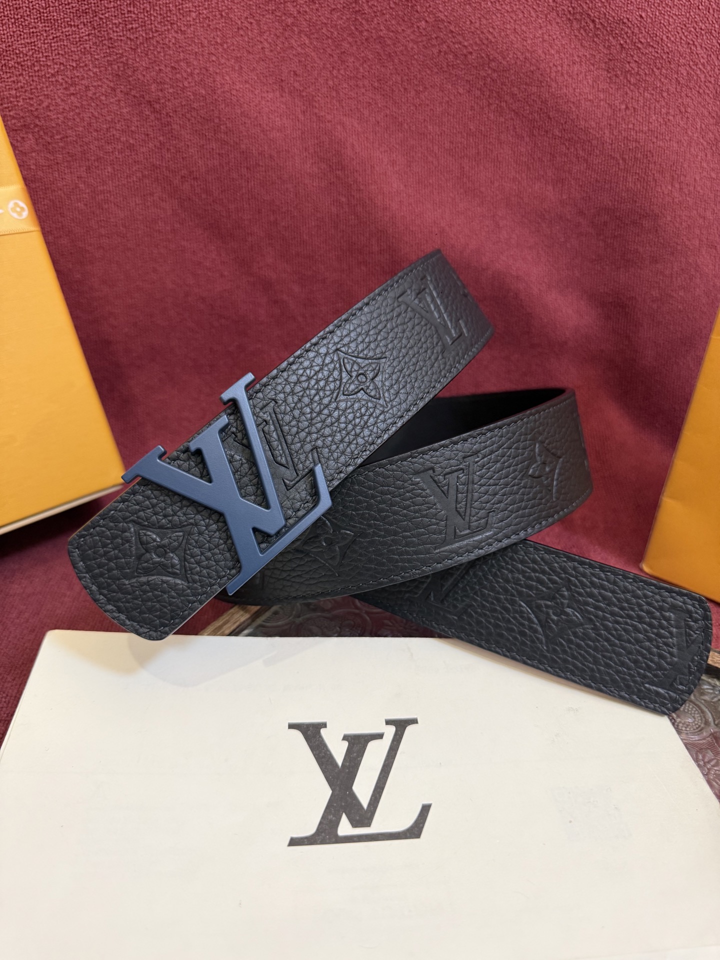 【日本未入荷】ルイヴィトン LV Dimension 両面使いベルト 40mm(全長約 100cm)