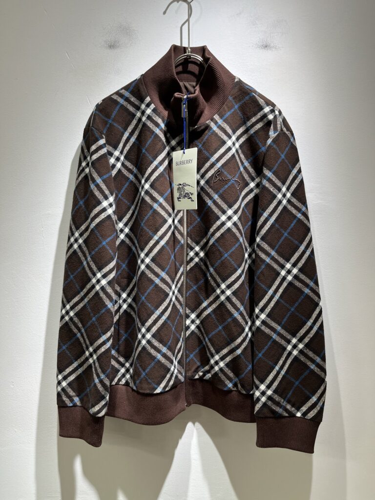 バーバリー「Burberry」 25FW レザー トラック ジャケット