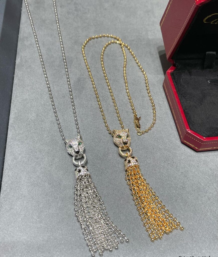 カルティエ「Cartier」パンテール グレイン ネックレス50CM