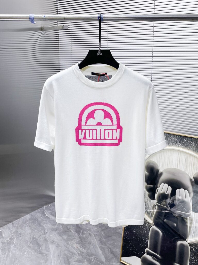 ルイ・ヴィトン Louis Vuitton プレミアム ニット クルーネックTシャツ(メンズ)