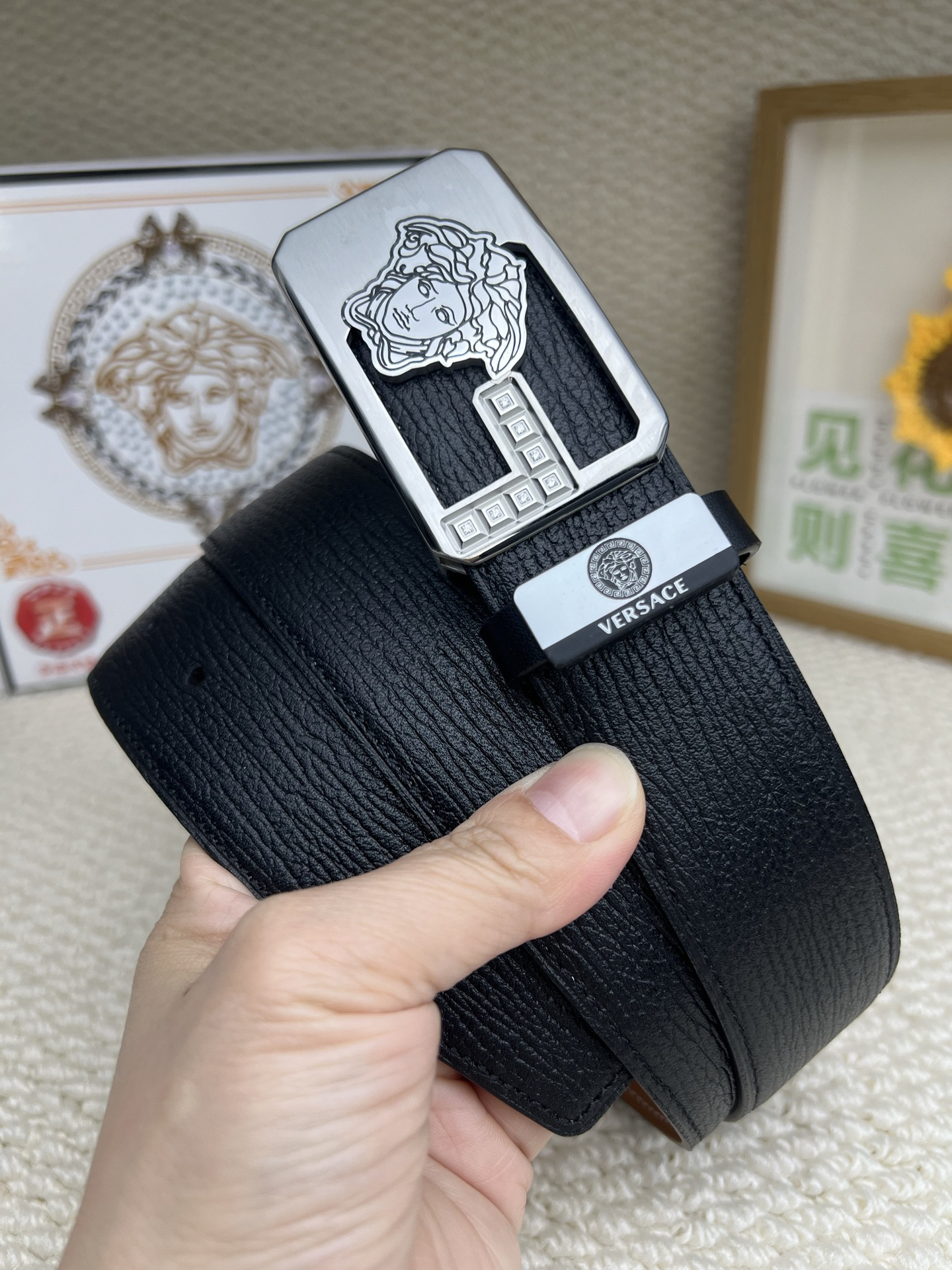 【先行新作】Versace トレンドラグジュアリーベルト「全長約 100cm」