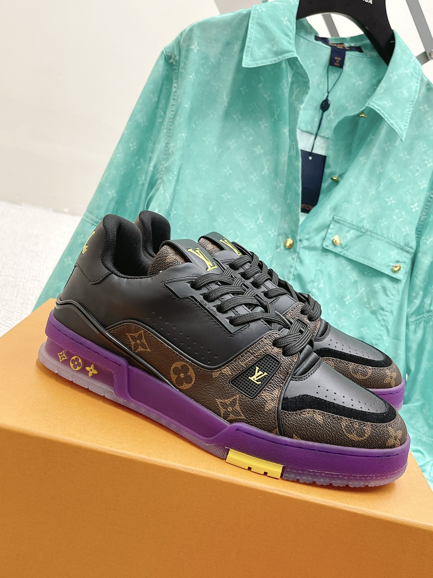 ルイ・ヴィトン「LV Trainer」クラシックシリーズ ファッショントレンドカジュアルスニーカー