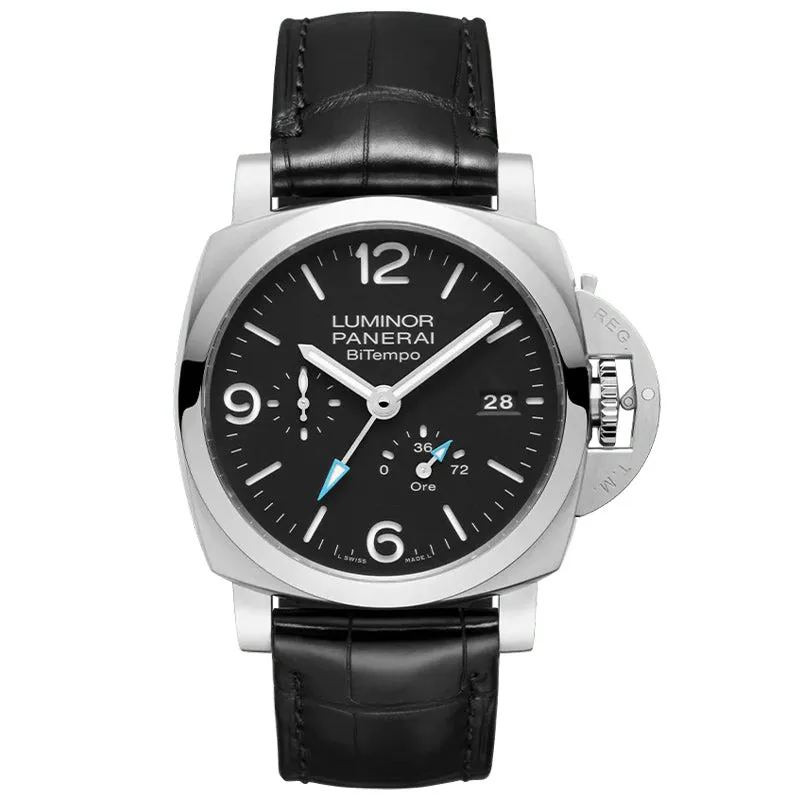 パネライ「Panerai」 Luminor Quaranta BiTempo クロノグラフ腕時計40MM