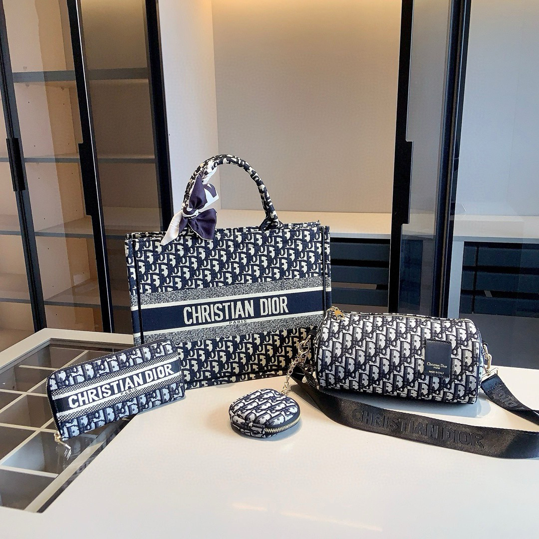 「ディオール」Dior 3 点セット トートバッグ+ミニバッグ+財布