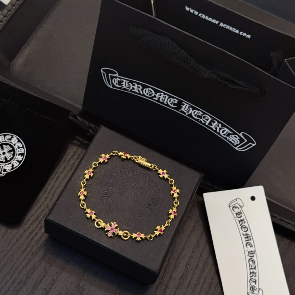 クロムハーツ「Chrome Hearts」ブレスレット - ヴィンテージ&ロックテイスト ペア用