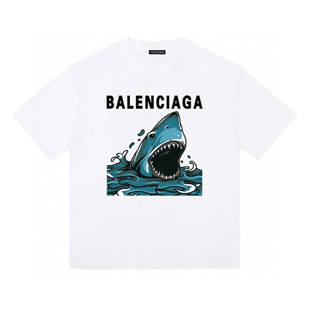 バレンシアガ Balenciaga サメ半袖半袖Tシャツ