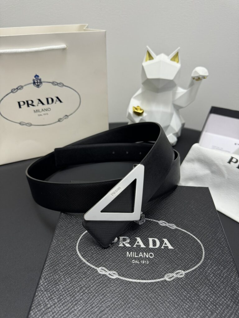 【高級品倉庫到着】Prada イタリアンビジネスベルト「全長約 100cm」