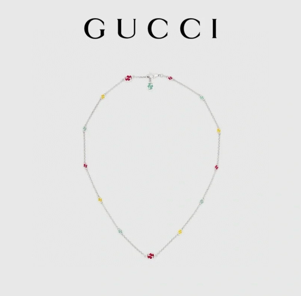 グッチ「Gucci」 Anger Forest ダブルGペンダントネックレス