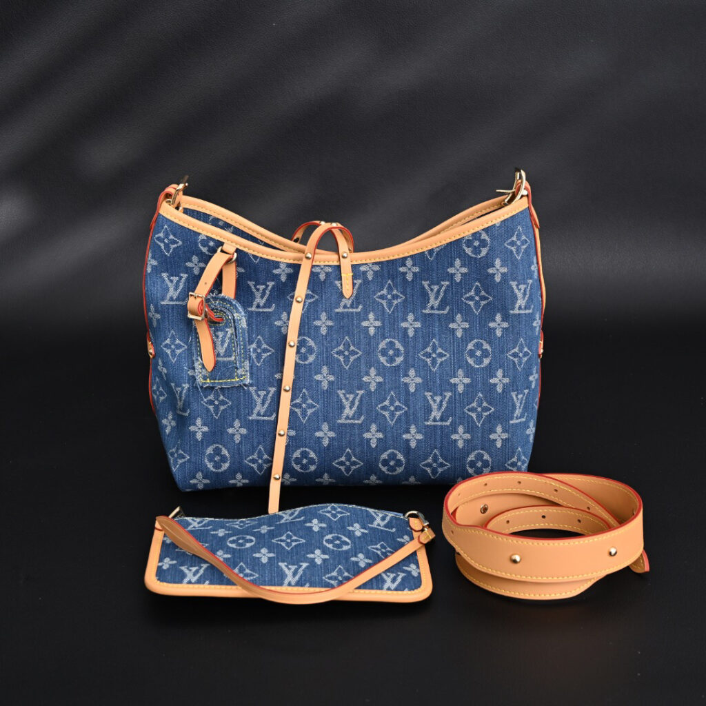 ルイ・ヴィトン「Louis Vuitton」 デニム モノグラム トートバッグ スモールサイズ