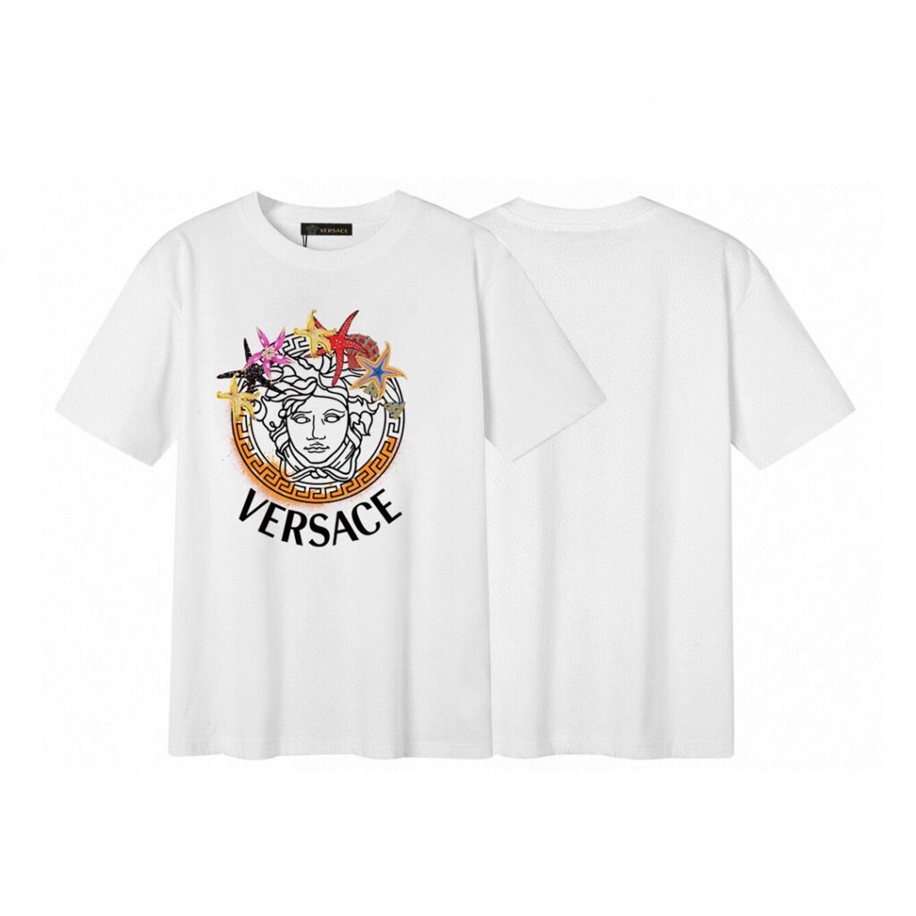 ヴェルサーチ Versace メドゥーサ クルーネックTシャツ