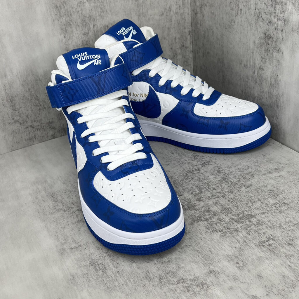 ルイ・ヴィトン × ナイキ Air Force 1 Mid コラボ限定 ミッドカットトレンドスニーカー「LV Nike」