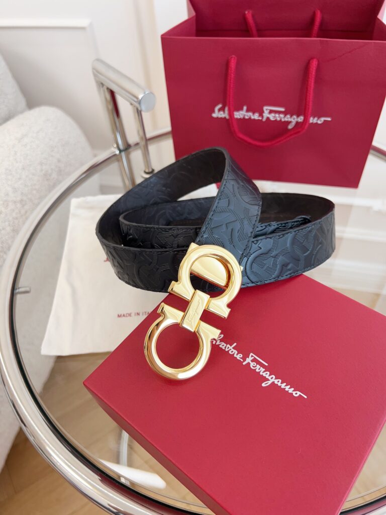 【新規倉庫入り】Salvatore Ferragamo 職人仕上げ高級ベルト「全長約 100cm」