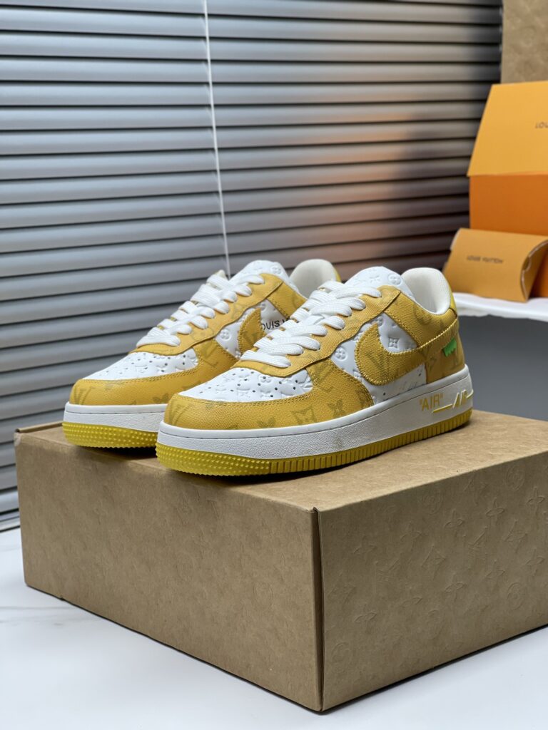 ルイ・ヴィトン x ナイキ Air Force 1 Low 限定クラシック ローカットコラボトレンドスニーカー「LV Nike」