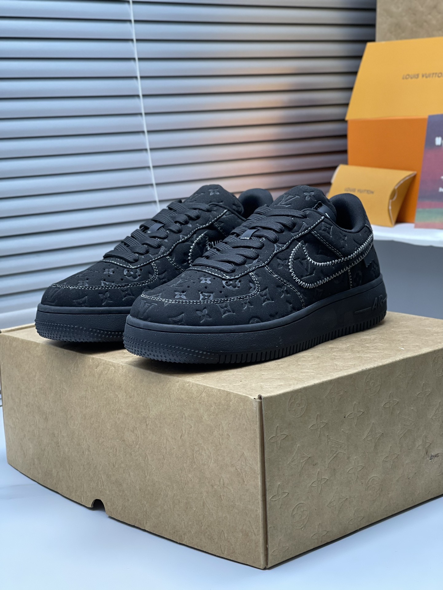 ルイ・ヴィトン x ナイキ Air Force 1 Low 限定クラシック ローカットコラボトレンドスニーカー「LV Nike」