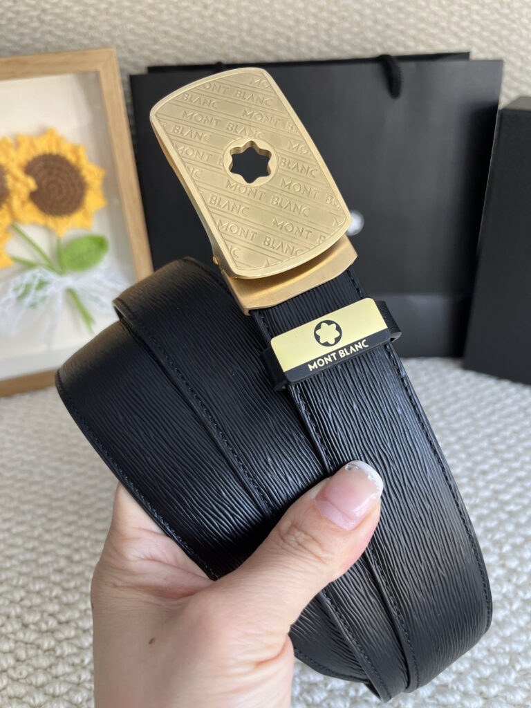 【厳選在庫】Montblanc ビジネスマン正装ベルト「全長約 100cm」