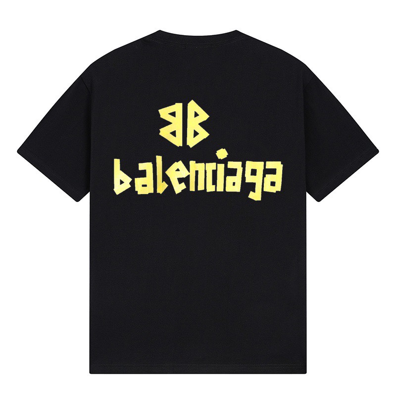 バレンシアガ Balenciaga アルファベットテープアルファベットプリント半袖