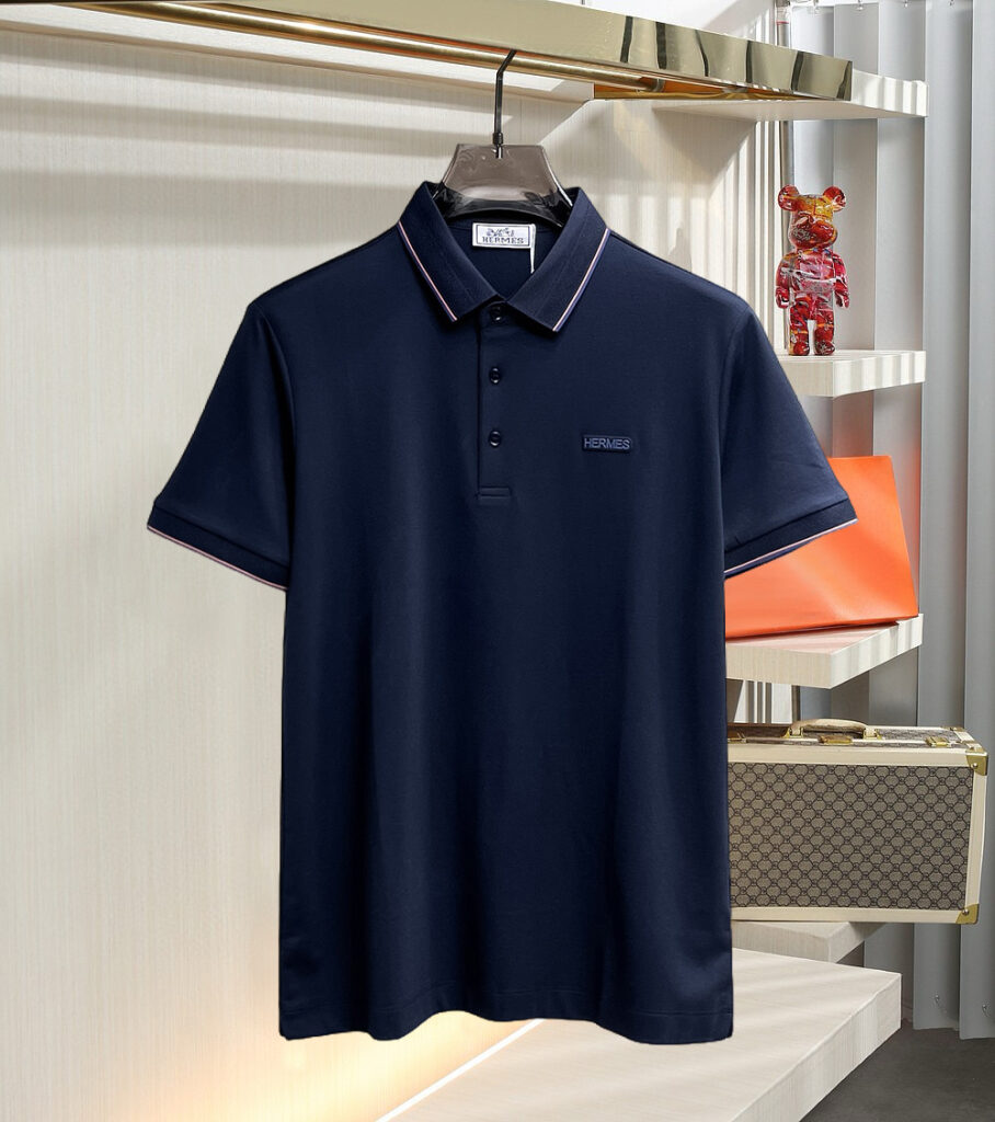 エルメス Hermès 春夏コレクション メンズ ビジネスカジュアルポロシャツ