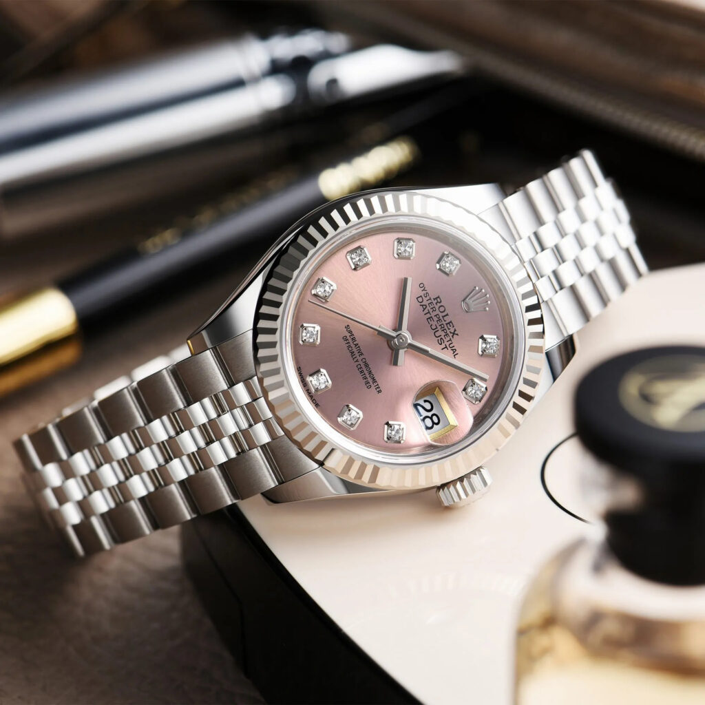 ロレックス「Rolex」レディ デイトジャスト 28MM ピンクダイアル