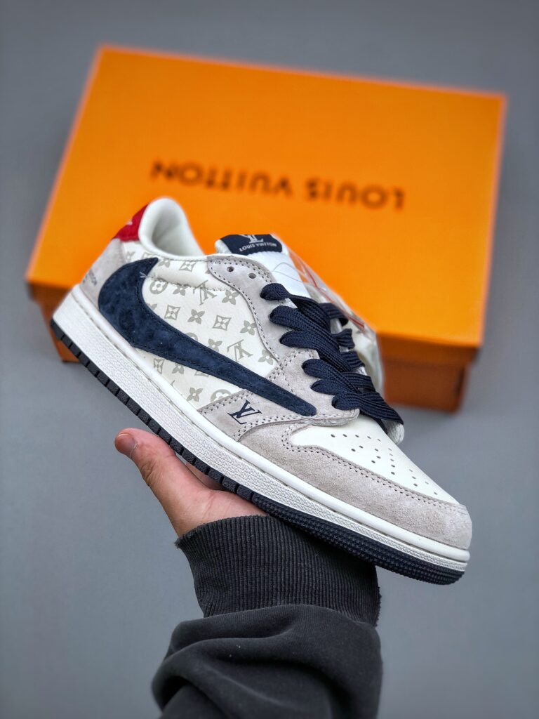 ルイ・ヴィトン × ナイキ Dunk Low コラボカスタム レトロテイスト コーデ万能トレンドスニーカー「LV Nike」