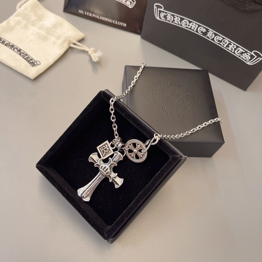 クロムハーツ「Chrome Hearts」シンプルペンダントネックレス - ユニセックス