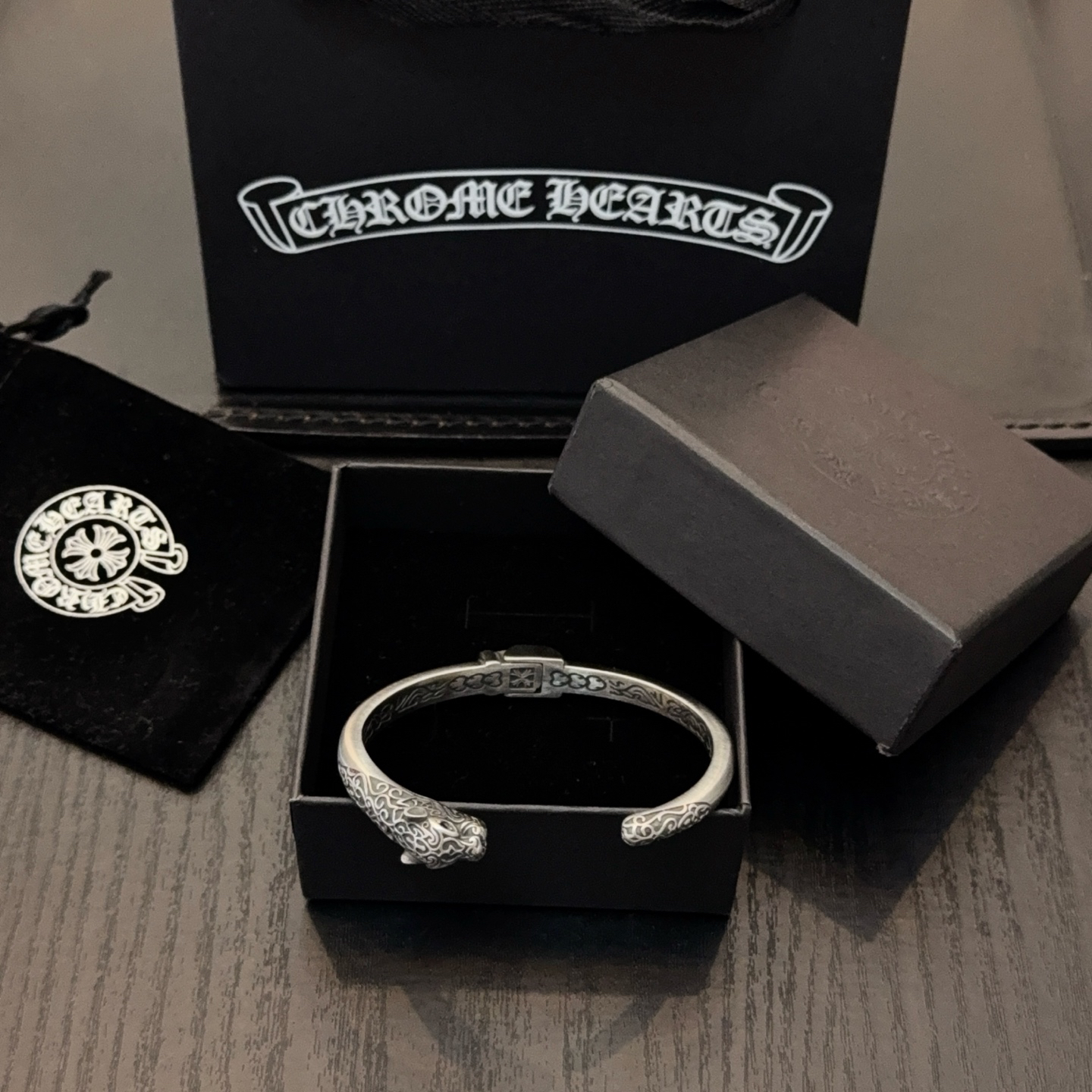クロムハーツ「Chrome Hearts」ブレスレット - ヴィンテージ&ロックテイスト ペア用