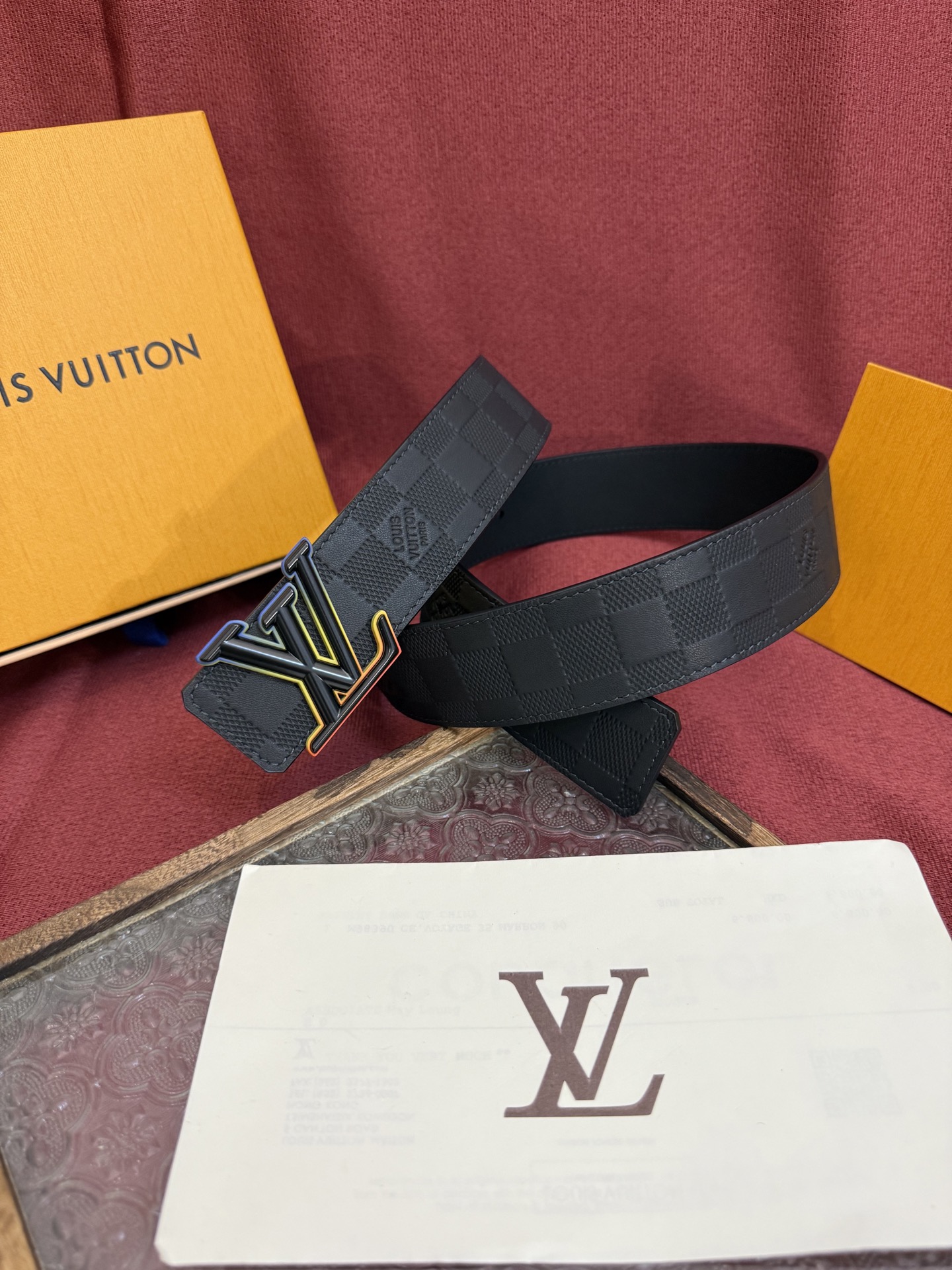 【日本未入荷】ルイヴィトン LV Dimension 両面使いベルト 40mm(全長約 100cm)
