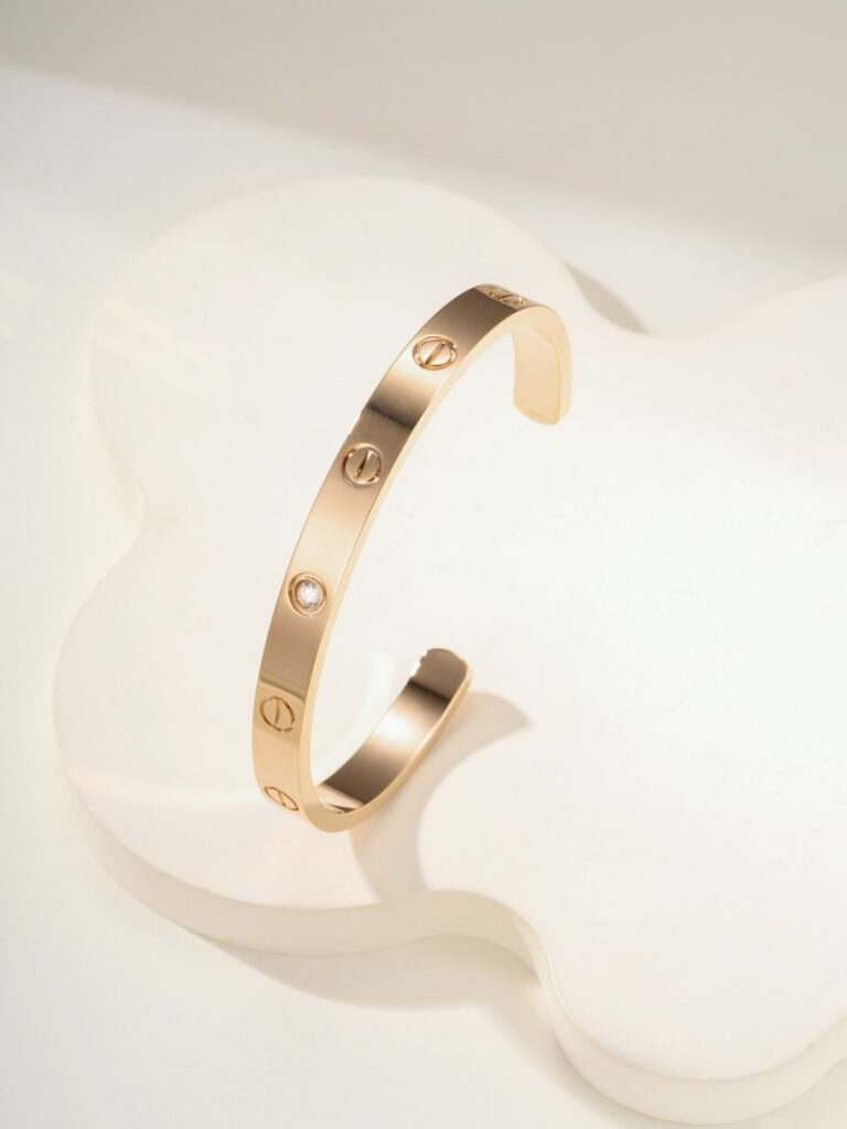 カルティエ「Cartier」ラブ オープンブレスレット16-19CM