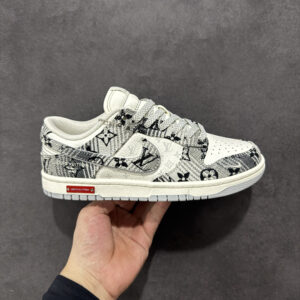 ルイ・ヴィトン × ナイキ Dunk Low コラボカスタム レトロテイスト コーデ万能トレンドスニーカー「LV Nike」
