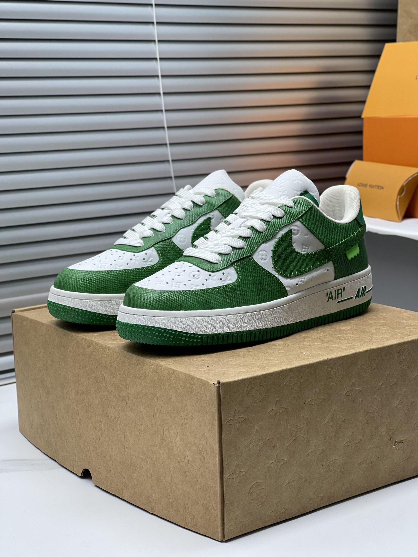 ルイ・ヴィトン x ナイキ Air Force 1 Low 限定クラシック ローカットコラボトレンドスニーカー「LV Nike」