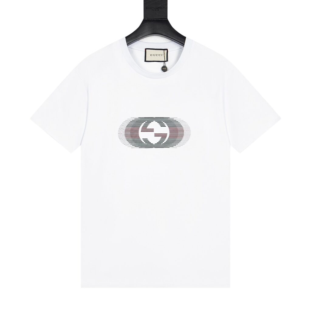グッチ Gucci 春夏 ダブルプリント ショートスリーブTシャツ