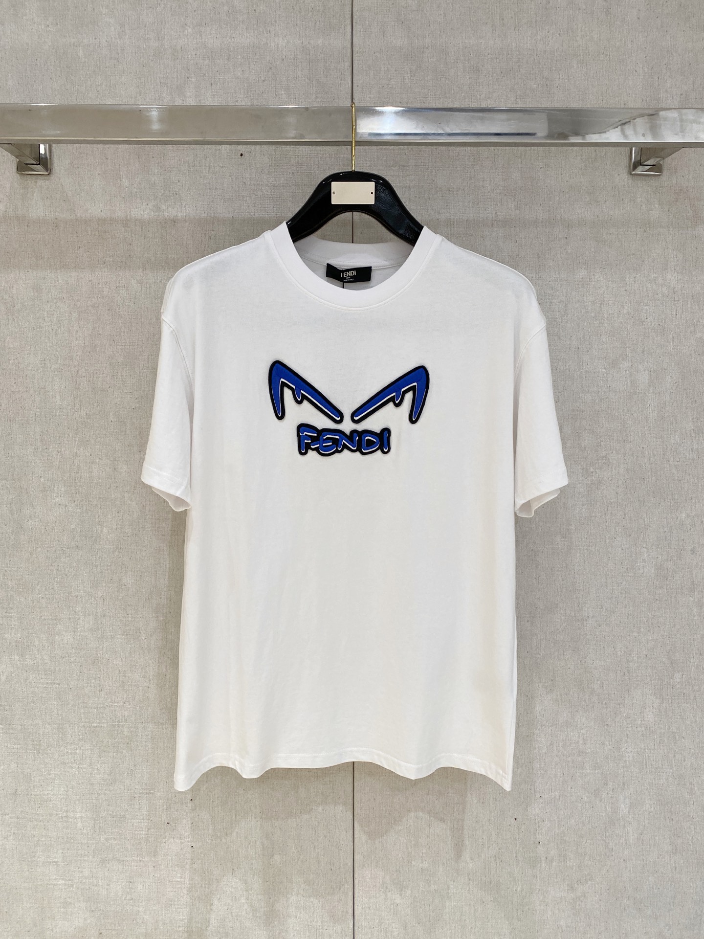フェンディ Fendi 25SS 春夏新作 フロントロゴ プリント ショートスリーブTシャツ