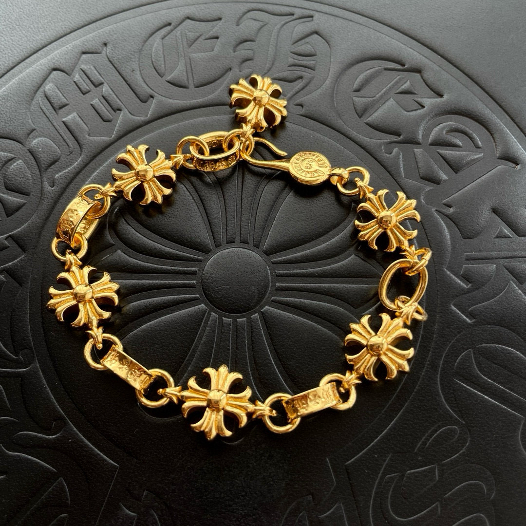 クロムハーツ「Chrome Hearts」ブレスレット - ヴィンテージ&ロックテイスト ペア用