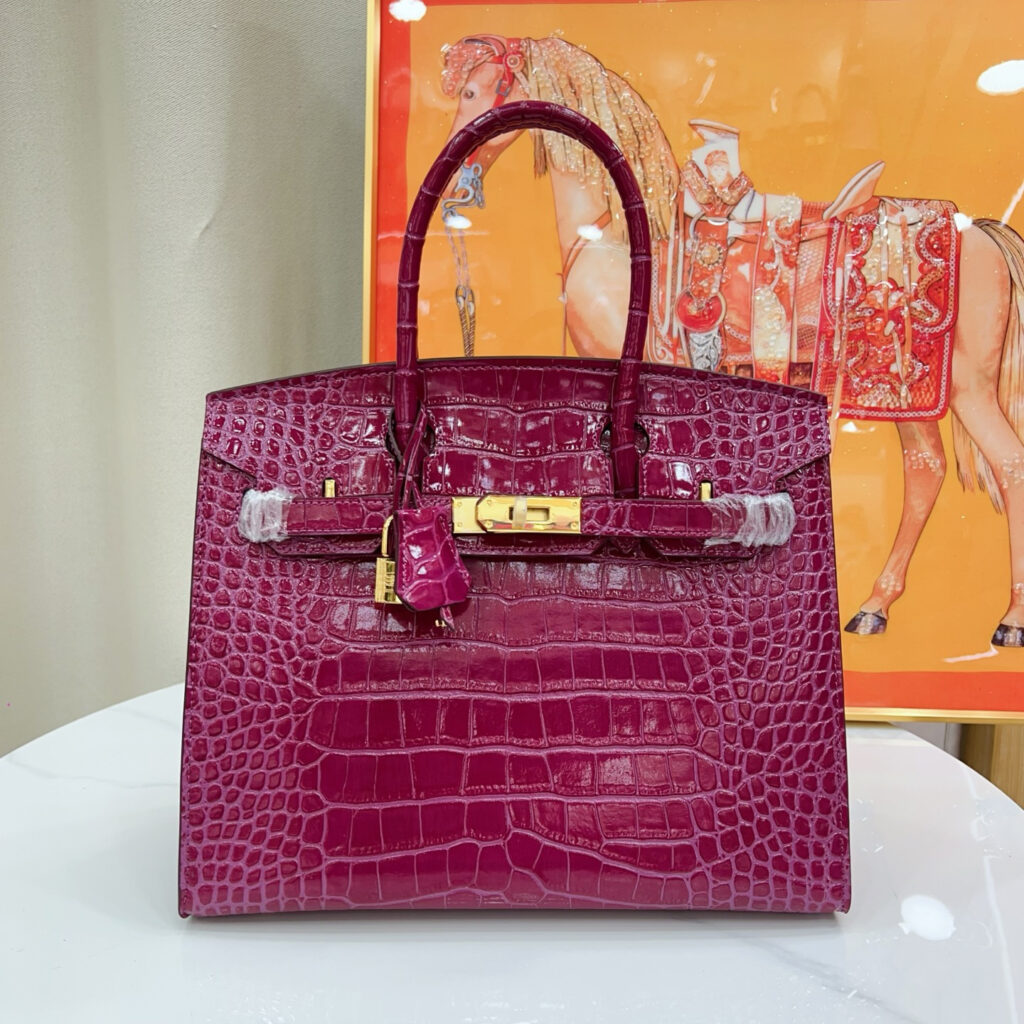 エルメス バーキン 25/30/35 バッグ クロコダイルエンボス「Birkin Bag」